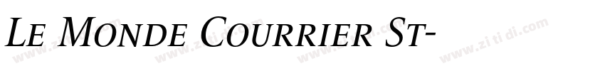 Le Monde Courrier St字体转换